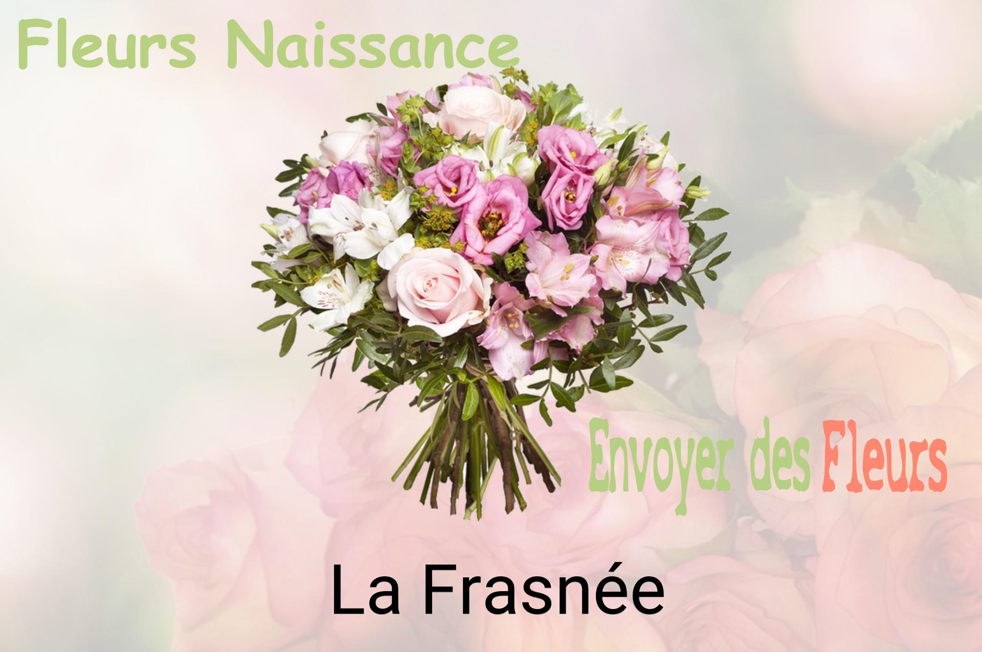 Bouquet de fleurs de naissance livré à La Frasnée